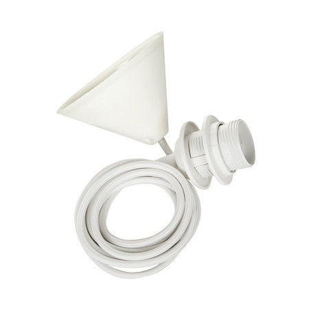 Umage Lora X-Large hanglamp white - met koordset wit - Ø 45 cm
