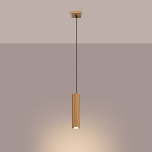 Sollux Lighting Hanglamp KARBON 1 goud - 8x8x118cm