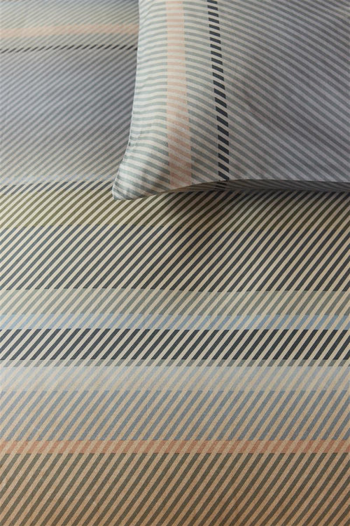 Kardol dekbedovertrek Beaming - 140x200/220 cm - blauw grijs - vtwonen shop