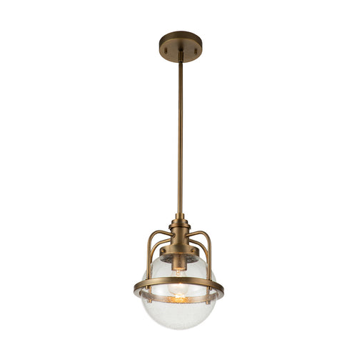 Elstead Kichler Triocent Globe Pendel Plafondlamp Natuurlijk Messing, IP44