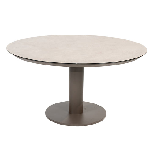 4 Seasons tuintafel laag Sarah Ø130 cm terre - printed ceramic
