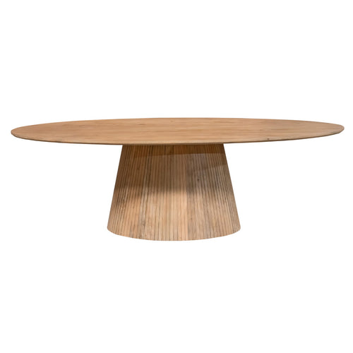 StarFurn Eettafel Solana - Ovaal Naturel Hout - 240x120x76cm - vtwonen shop