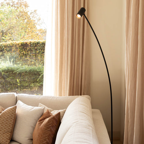 Atmooz vloerlamp Floyd - zwart - 29 x 74 x H 184 cm - GU10