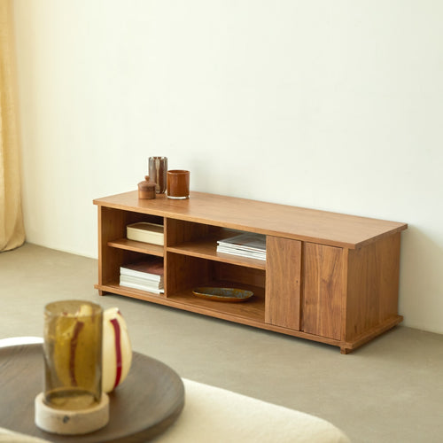 Tikamoon Acaciahouten TV-meubel 120 cm - Bruin