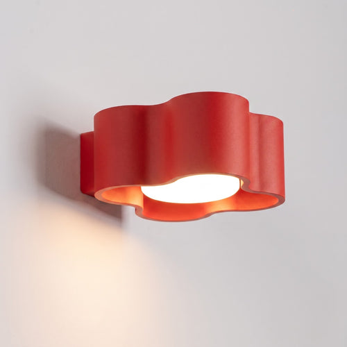 Sollux Lighting Wandlamp OVIO rood Gx53 - 12x14,5x6cm
