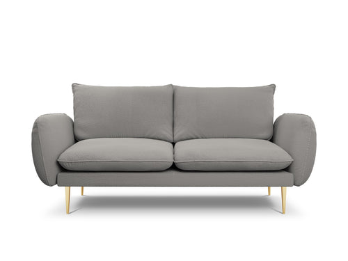 Cosmopolitan Design Bank Vienna 2-zits, boucle, grijs - 92x160x95cm