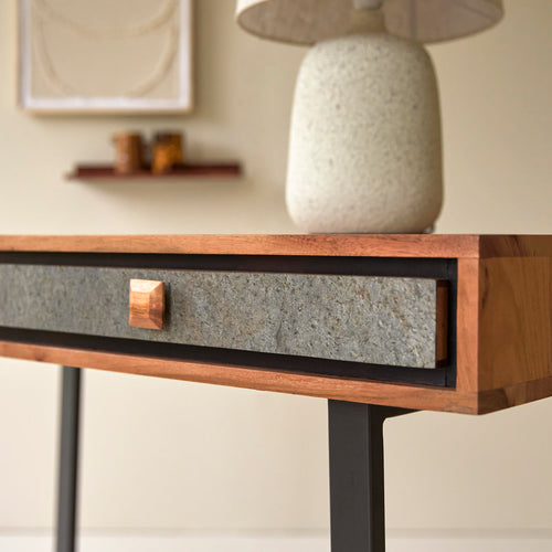 Tikamoon Bureau van massief acacia - Naturel - vtwonen shop