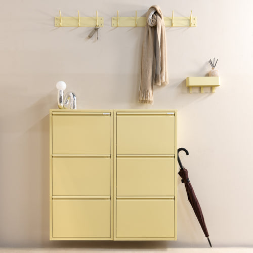 Spinder Design kapstok Fusion 3 - Butter Yellow - 3 haken - Exclusief voor vtwonen! - vtwonen shop