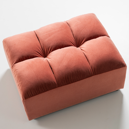 WOOOD hocker Allure - Gewassen Velvet Stof - Blush