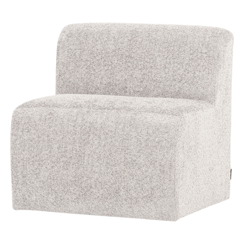 WOOOD eetbank 84 cm rugleuning Mojo Base - Wollig - Ecru - 83x84x76