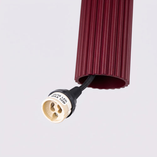 Sollux Lighting Hanglamp KARBON 3L bordeaux - 45x6,5x98cm