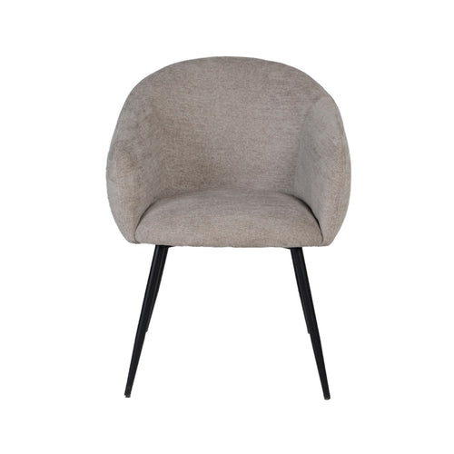 Giga Meubel Eetkamerstoel Meau - Stof/Metaal - Beige - Set van 2 - vtwonen shop