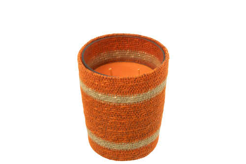 J-Line geurkaars Mand - oranje - medium - 55U