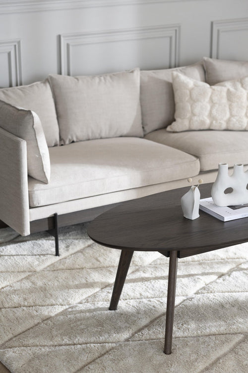 Rowico Home Yumi Ovale Houten Salontafel - Donkerbruin - vtwonen shop