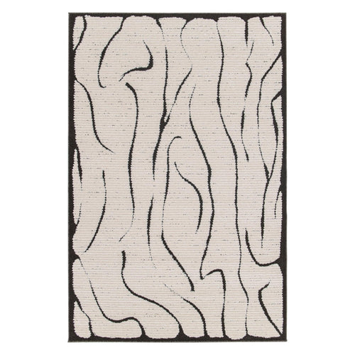 AFK Living vloerkleed Mirage - reliëfeffect - zwart - 120 x 170 cm - vtwonen shop