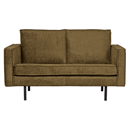 WOOOD 2-zits bank Rodeo - Velvet - Brass - 85x150x86