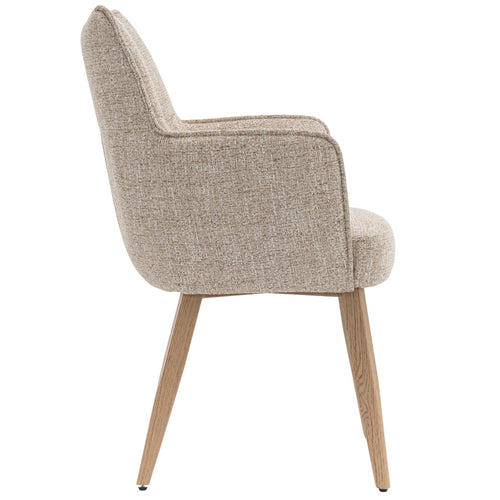 DÉJA Living Eetkamerstoel Zayn - Beige/Naturel - Zithoogte 47cm - Set van 2 - vtwonen shop