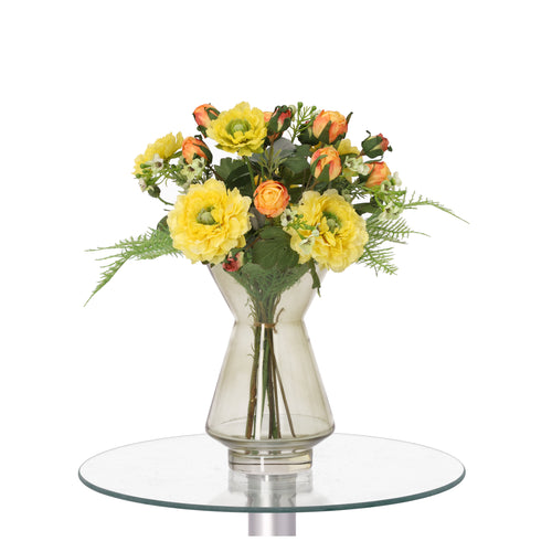 Maxifleur Handgebonden Kunstboeket Frieda Bern 35cm Geel