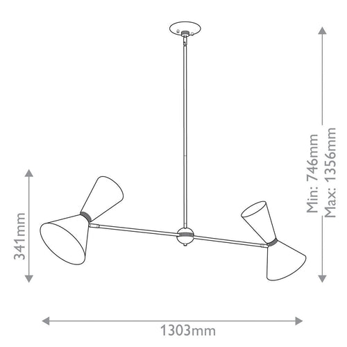 Bar Pendelleuchte Deckenleuchte Modern Champagner Bronze, Schwarz 4x E27