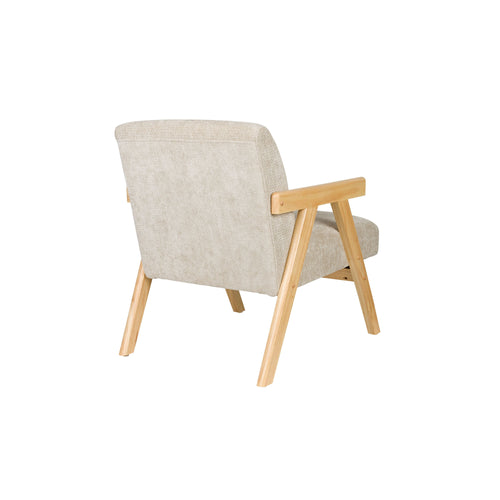 Housecraft Living Panadero Fauteuil met armleuning Hout Naturel/ Beige - vtwonen shop