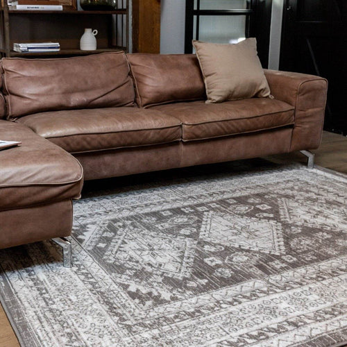 Interieur05 vintate vloerkleed Aila - taupe - 160 x 230 cm