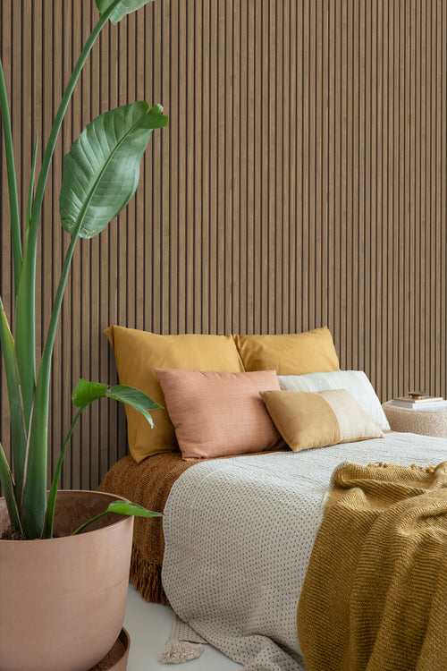 ESTAhome behang houten wandpanelen 3d lichtbruin - 53 cm x 10.05 m - 139608 - vtwonen shop