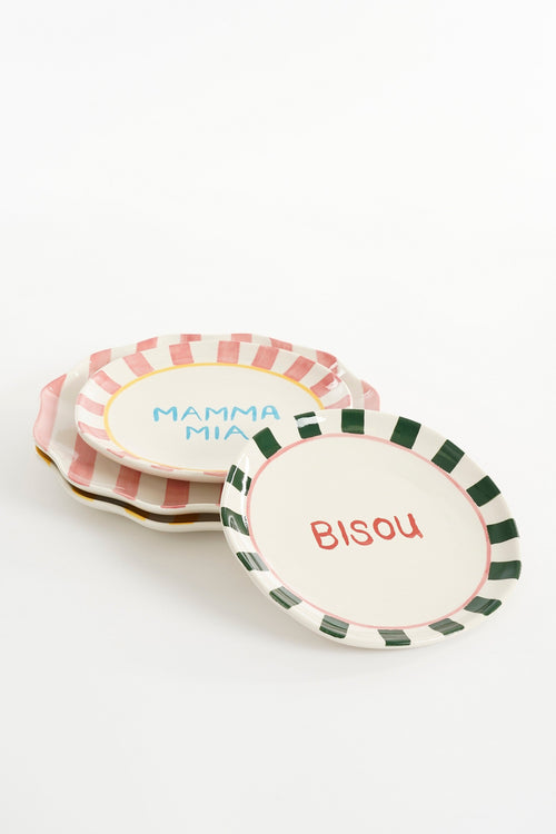 Mica Decorations Bliss Serviesset - 6-delig - Steengoed - Roze, Geel, Groen - vtwonen shop