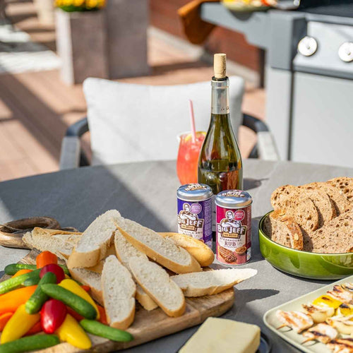 Garden Impressions tuinset Tarera - Duuk - taupe - Ø150 cm - 6-delig - vtwonen shop