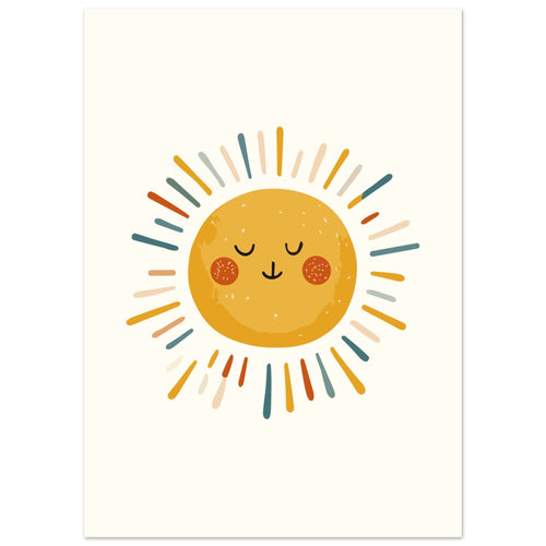 Artfulprints  Boho sunshine   poster 50x70 cm - vtwonen shop