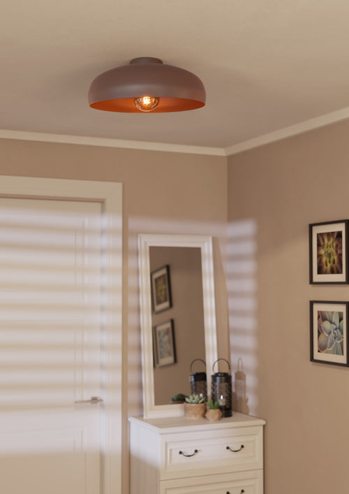 EGLO plafondlamp Mogano - e27 - ø 40 cm - mokka - vtwonen shop