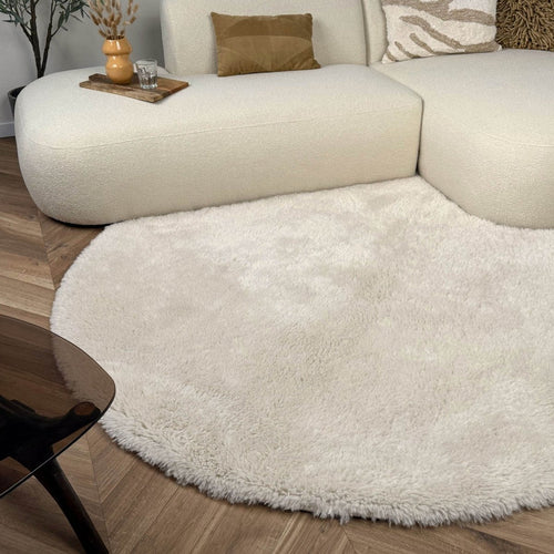 Interieur05 vloerkleed Furr - beige - Ø 160 cm