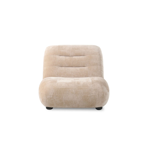 Dutchbone Wyatt Fauteuil Velours Beige - vtwonen shop