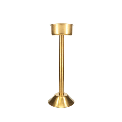 Bonbistro - Champagnekoeler staander 19,5xH62,5cm antique goud Bar