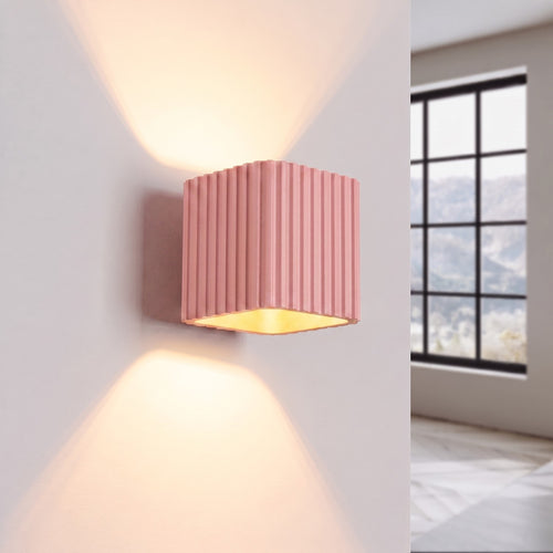Sollux Lighting Wandlamp RIFF roze G9 - 10x12x10cm