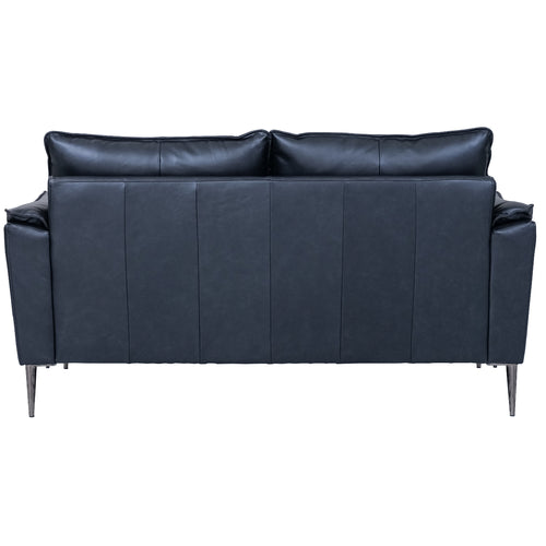 Furnhouse 2-zitsbank Soul - Zwart - Leer - 90x160x88