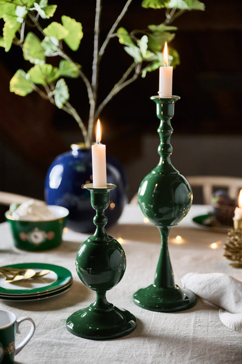 Pip Studio - Love Birds Dark Green - Kandelaar Metaal Sphere Medium - 37cm