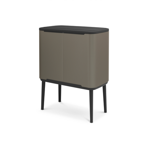Brabantia Bo Touch Bin, met 3 binnenemmers, 3 x 11 liter - Platinum