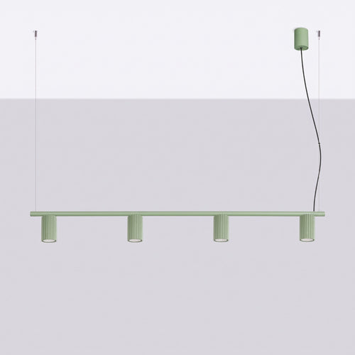 Sollux Lighting Kroonluchter KARBON 4 salie - 122x6,5x212cm