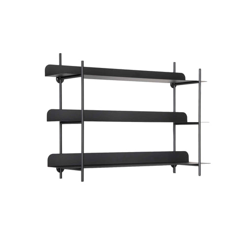 Present Time wanddecoratie Riqueza Tres - zwart - 60x16x42cm