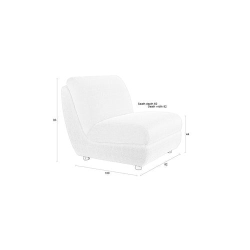 Zuiver Mississippi Loungestoel/ Fauteuil Buiten - Beige - vtwonen shop