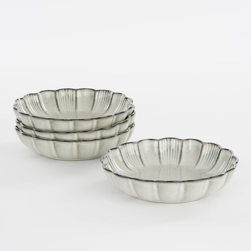 Mica Decorations Corfu Schaal - H5 x Ø19 cm - Keramiek - Grijs - vtwonen shop