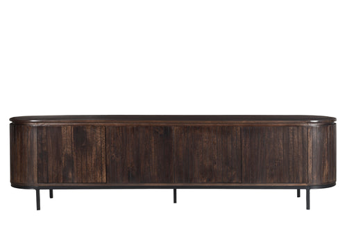 Livingfurn tv-meubel Noor Walnut - 210cm - mangohout