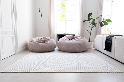 Jules Flipo vloerkleed 9172 White Grey - Wit - 140 x 200 cm