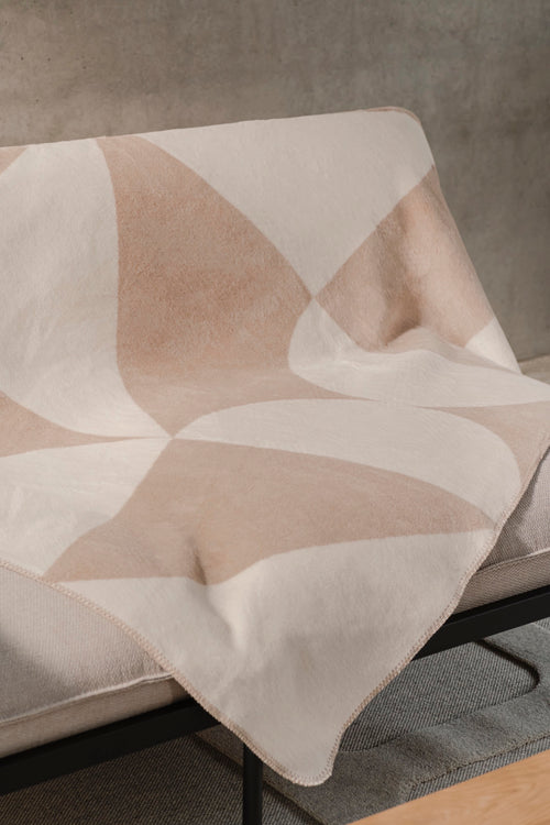 noo.ma TUL Katoenen deken - Creme Beige - vtwonen shop