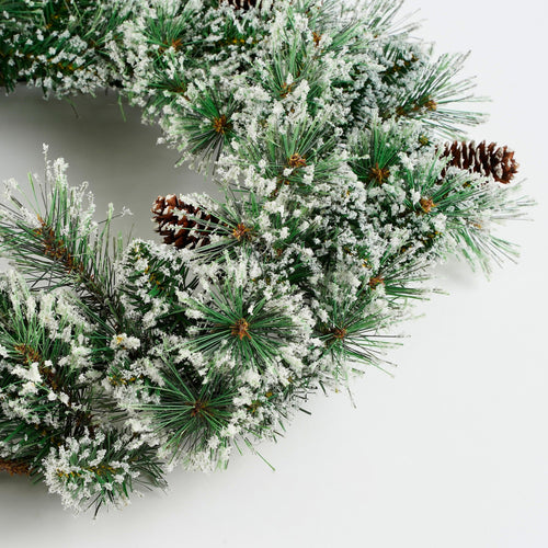 Black Box Trees Vandans Kerstkrans - Ø60 cm - Groen Frosted