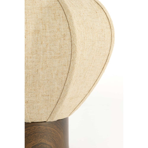 Light & Living tafellamp Kyzo - bruin - Ø23cm