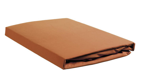 Ambiante hoeslaken Cotton Uni HL - 180x200 cm - oranje