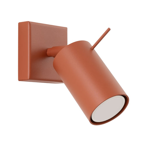 Sollux Lighting Wandlamp RING rood ochra - 8x16x8cm