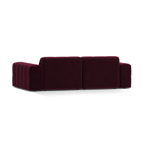 Cosmopolitan Design - Bank Chicago 3-zits, flueel bordeaux - 102x212x78cm