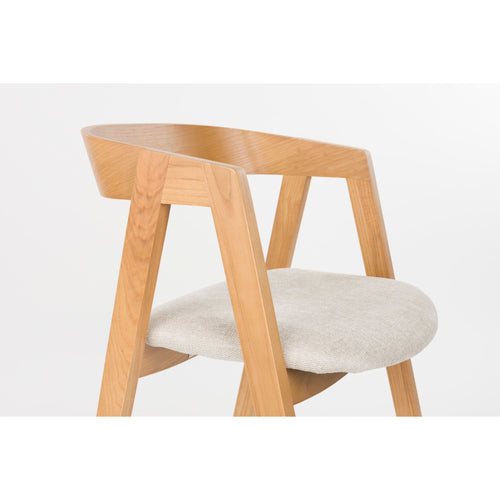 Zuiver Mads Eetkamerstoelen Naturel - Set van 2 - vtwonen shop